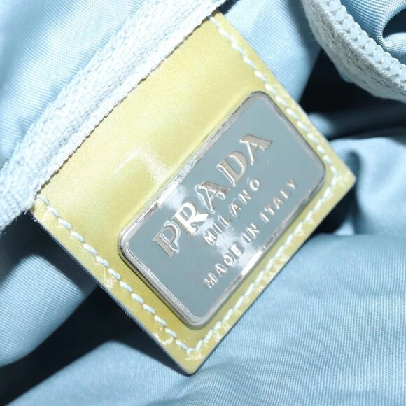 PRADA Boston Bag Nylon 2way Light Blue Auth 99483 - Picture 15 of 16